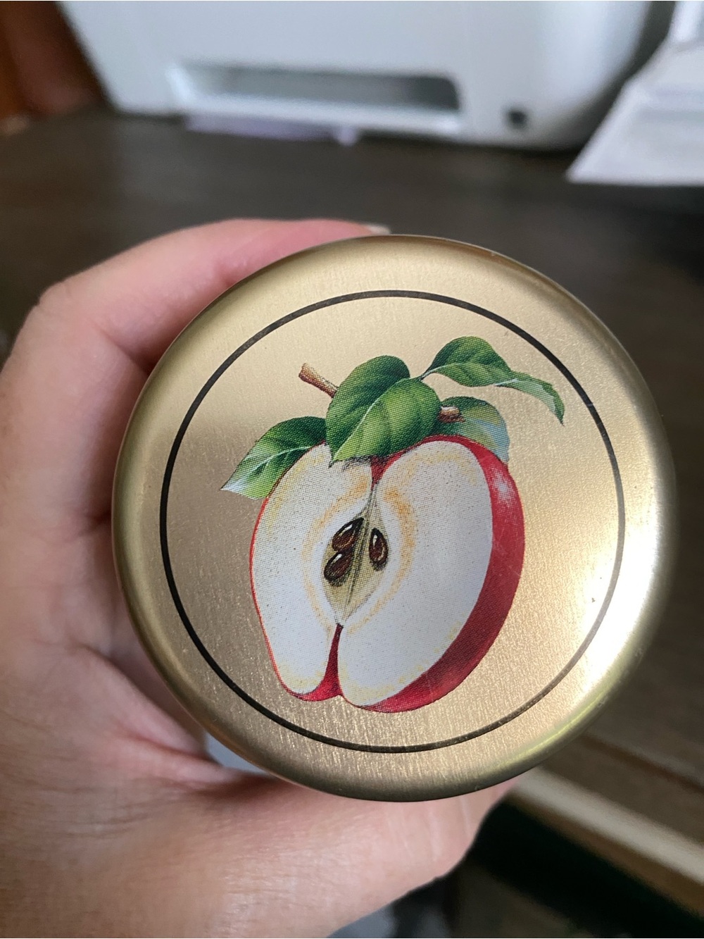 Red Apple Floral Candle Tins – Set of 2